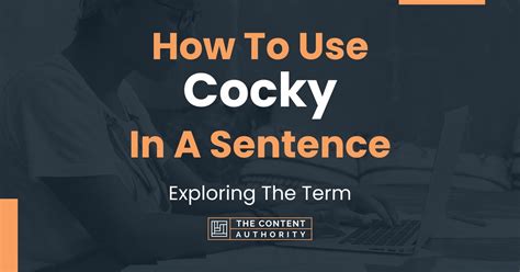 cocky synonym|cocky words to replace says.